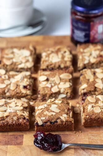 Cherry Bakewell Flapjacks