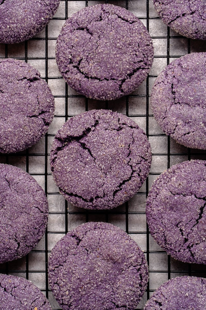 Vegan Ube Sugar Cookies