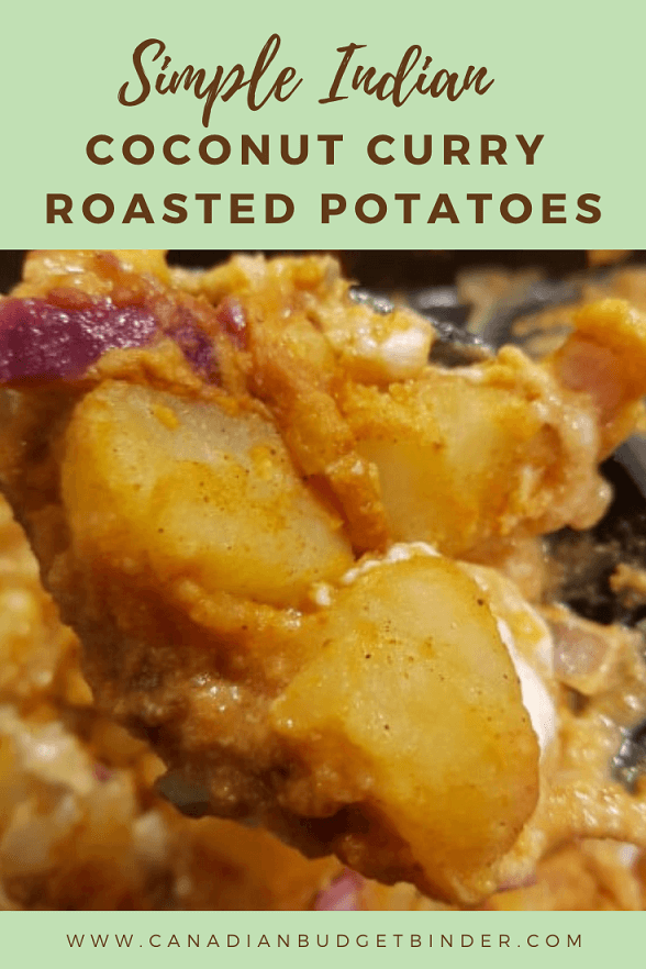 Simple Indian Coconut Curry Roasted Potatoes