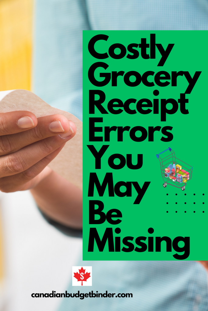 Grocery Receipt Errors Are Costly