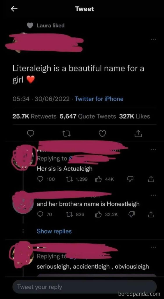 This Facebook Group Roasts Parents That Give Their Kids Really Weird Names, And Here Are 77 Of Their Best Posts