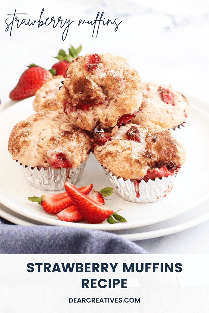 Strawberry Muffins Recipe With Cinnamon Sugar