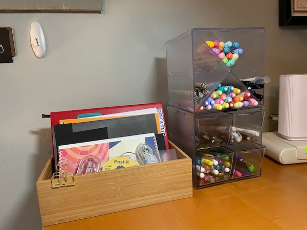 Organizing my Bullet Journal supplies