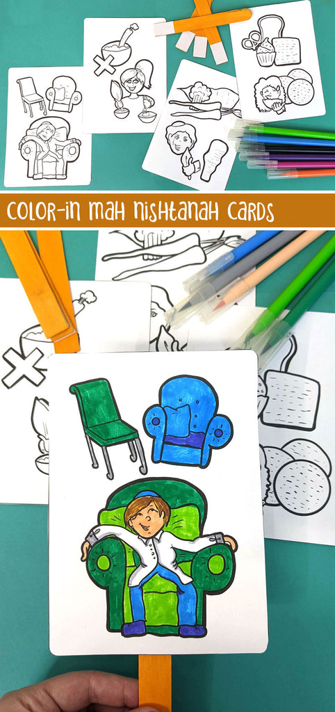 Mah Nishtanah Prompt Cards – Four Questions of Passover Craft