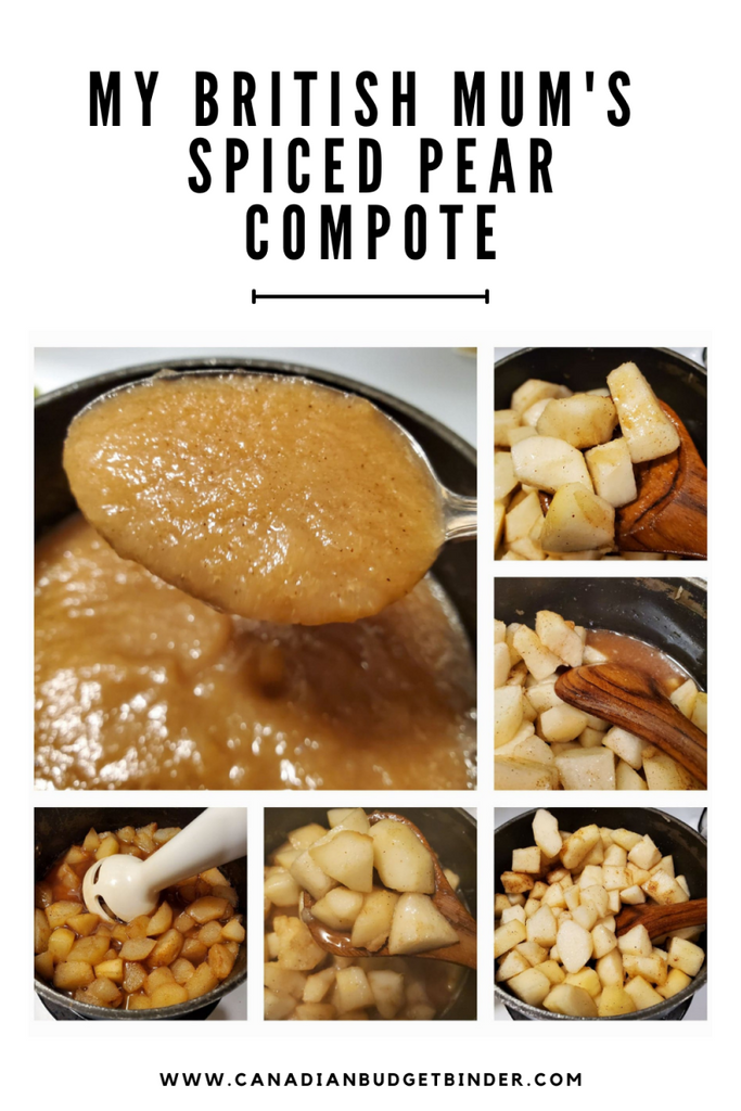 Mum’s British Spiced Pear Compote