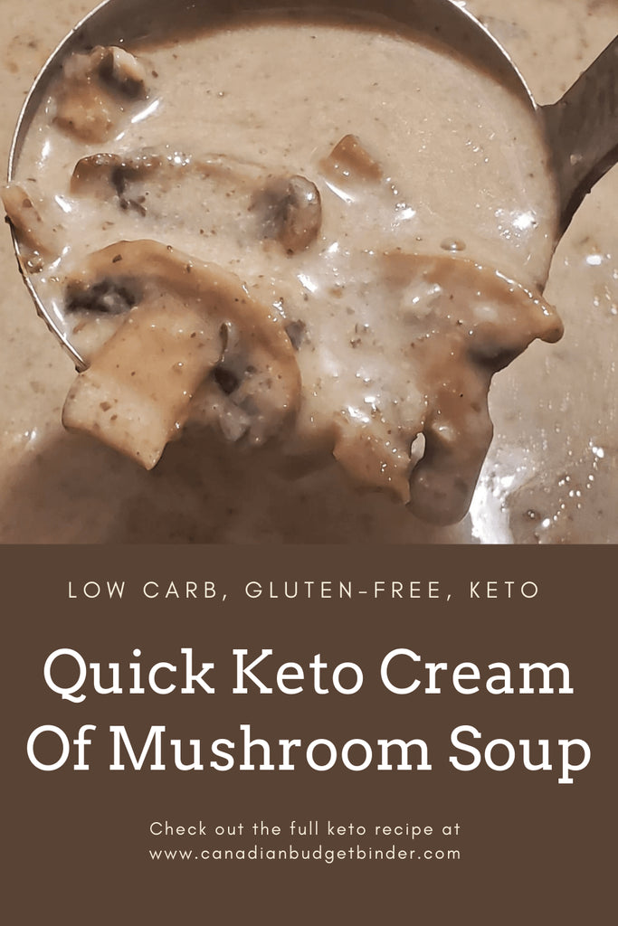 Keto Cream Of Mushroom Soup On The Table In 30 minute