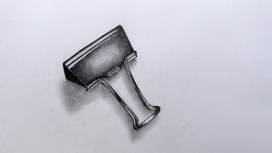 How to Sketch a Metal Binder Clip Watch more video tutorials at