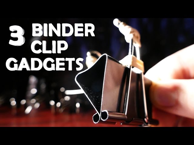 Here's 3 cool mini gadgets you can make using ordinary binder clips