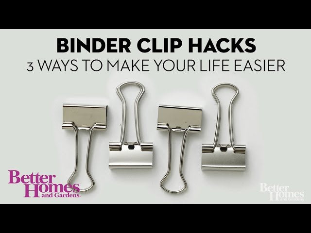 Binder clips aren't just for office supplies