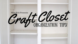 For those of you that request, a special little video with a few craft closet organizational tips