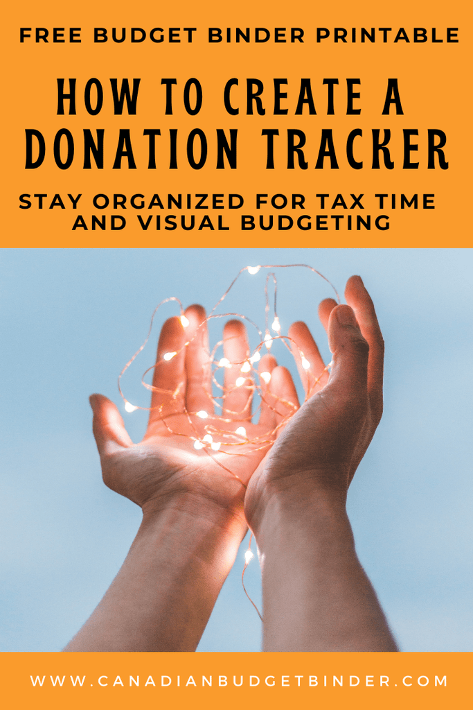 Not all charities in Canada have to give you a tax receipt however it’s important to create a donation tracker