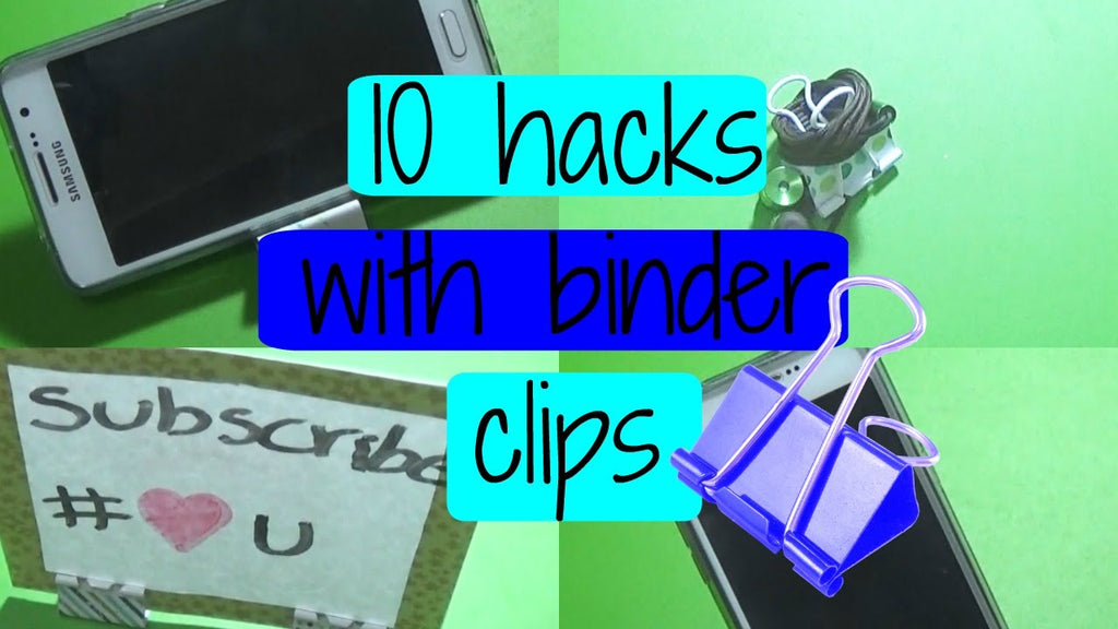 10 Binder clips hacks !! by LaurIs (4 years ago)