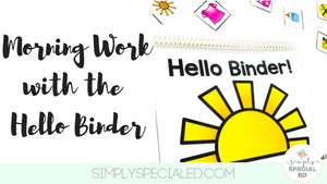 The Hello Binder is the perfect way to start your morning! Do you have students who trickle in making a slow start to your morning? Students who need to work on personal information? Need independent activities to fill parts of your day? Read on...