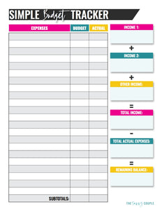 Our monthly budgeting printable is a complete lifesaver when it comes to making sure that we are on track with our money.