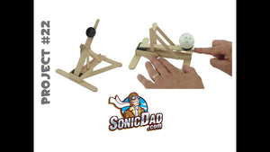 Binder Clip Catapult - SonicDad Project #22 by SonicDadDotCom (8 years ago)