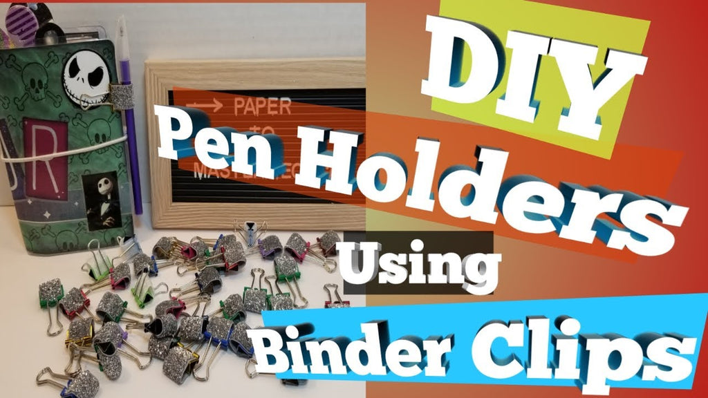DIY Pen Holders - Binder Clip pen Holders - Planner Pen holder - Paper to Masterpiece by Paper to Masterpiece (1 year ago)