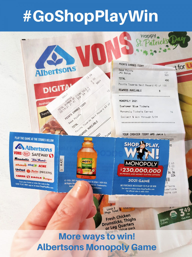 Hey, hey it’s Albertsons #GoShopPlayWin contest time! Meal planners, grocery shoppers, or anyone heading to grab groceries, have you played the new monopoly game at Albertsons? I love a good contest, don’t you? And there are even more ways to play...