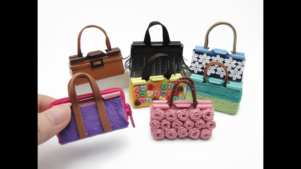 7 DIY Miniature Binder Clip Barbie Mini Bags - Easy! by Skymagenta Craft (2 years ago)