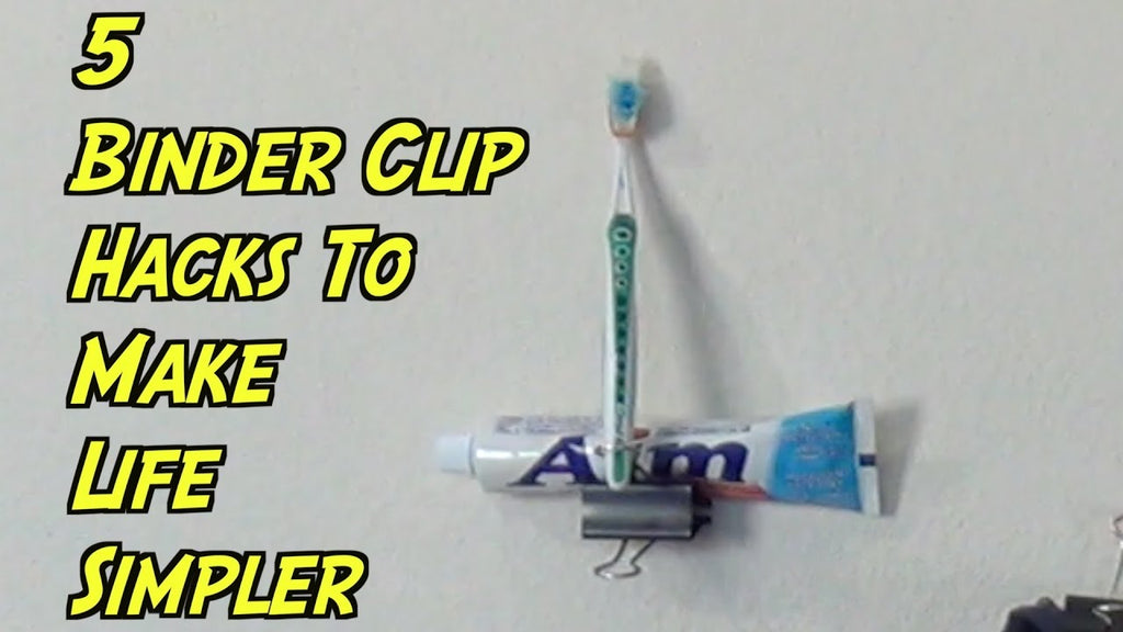 5 Binder Clip hacks that will make your life simpler! by SINNEX TV (4 years ago)