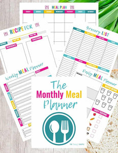 It’s finally done! I am so excited that our new monthly meal planner has just entered our shop!