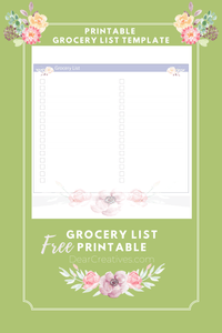 Are you looking for a printable grocery list? If you are new here I am teaching myself, Illustrator