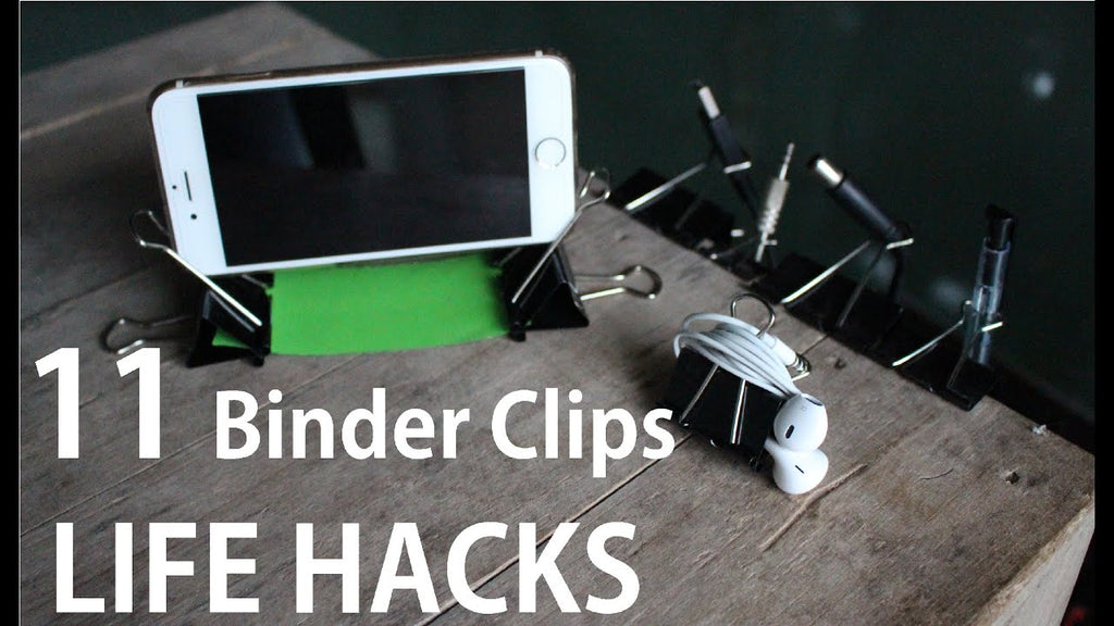11 Binder Clips Life Hacks you can do it yourself [DIY] by LXG Design (5 years ago)