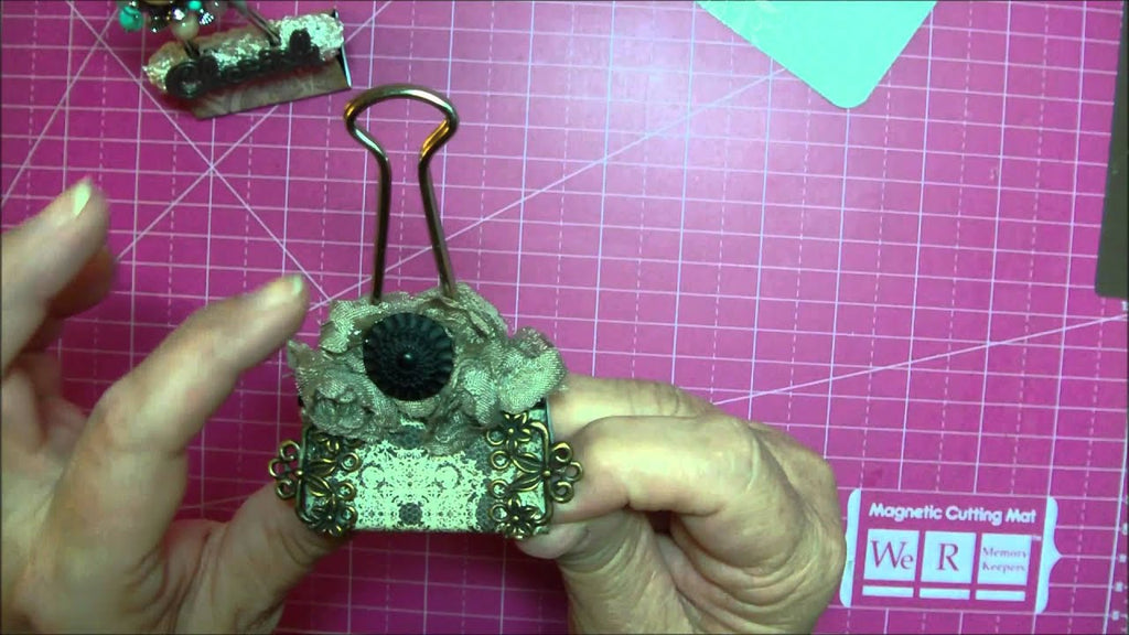 Altered Binder Clips for Art and Sassy Swap by Kimberly Morrow (6 years ago)