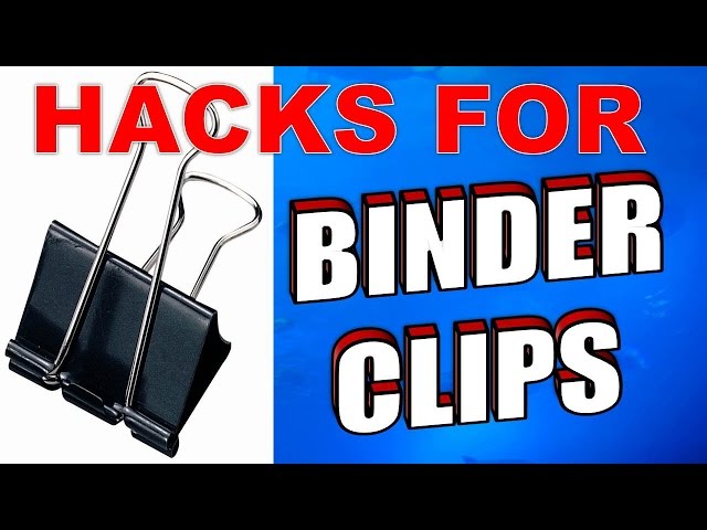 If You thought paper binder clips were just used holding sheets of paper together you couldn't be further from the truth? This video will introduce you to a world of ...