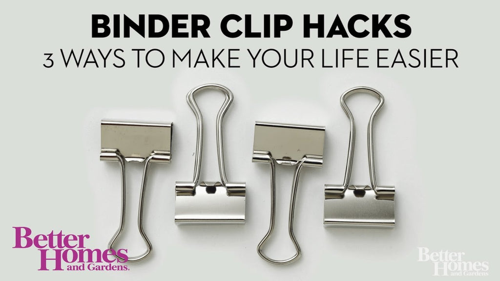 Binder Clip Hacks: 3 Ways to Make Your Life Easier by Better Homes and Gardens (4 years ago)