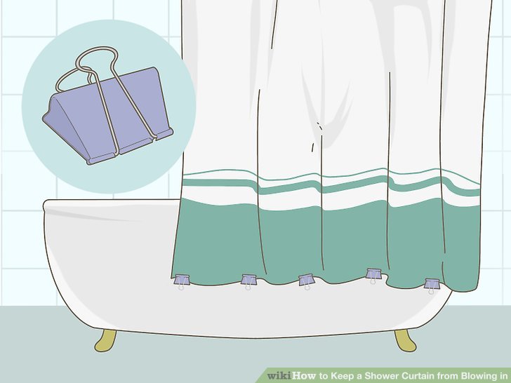 How to Keep a Shower Curtain from Blowing in