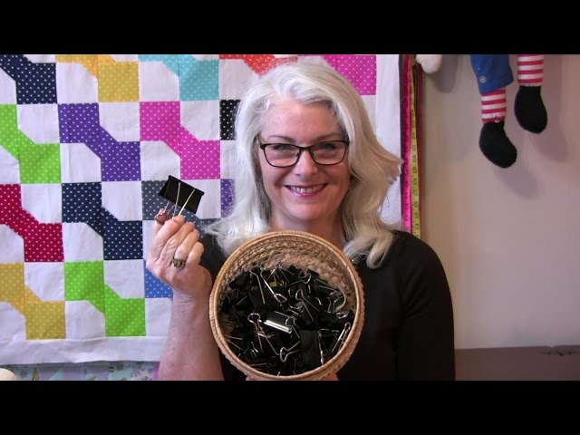 So many things you can use these binder clips for in the sewing room