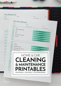 Happy Toolbox Tuesday, everyone! After taking a break from The Family HUB in March, this month’s we’re getting back to it with not one but two highly-requested sets of printables: Cleaning & Maintenance and Vehicles