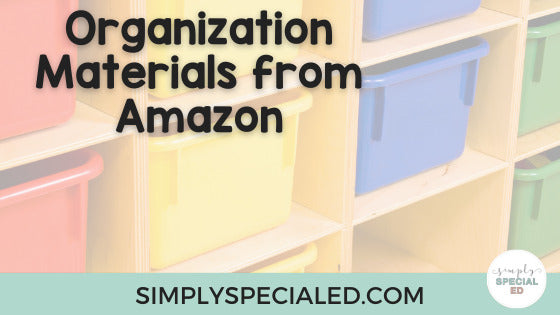 Organization Materials from Amazon