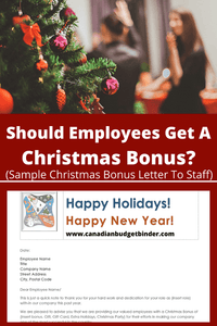 Should Employees Get A Christmas Bonus? (Sample Christmas Bonus Letter To Staff)