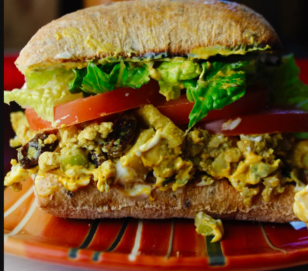 Curried Tempeh Salad Sandwich [Vegan]