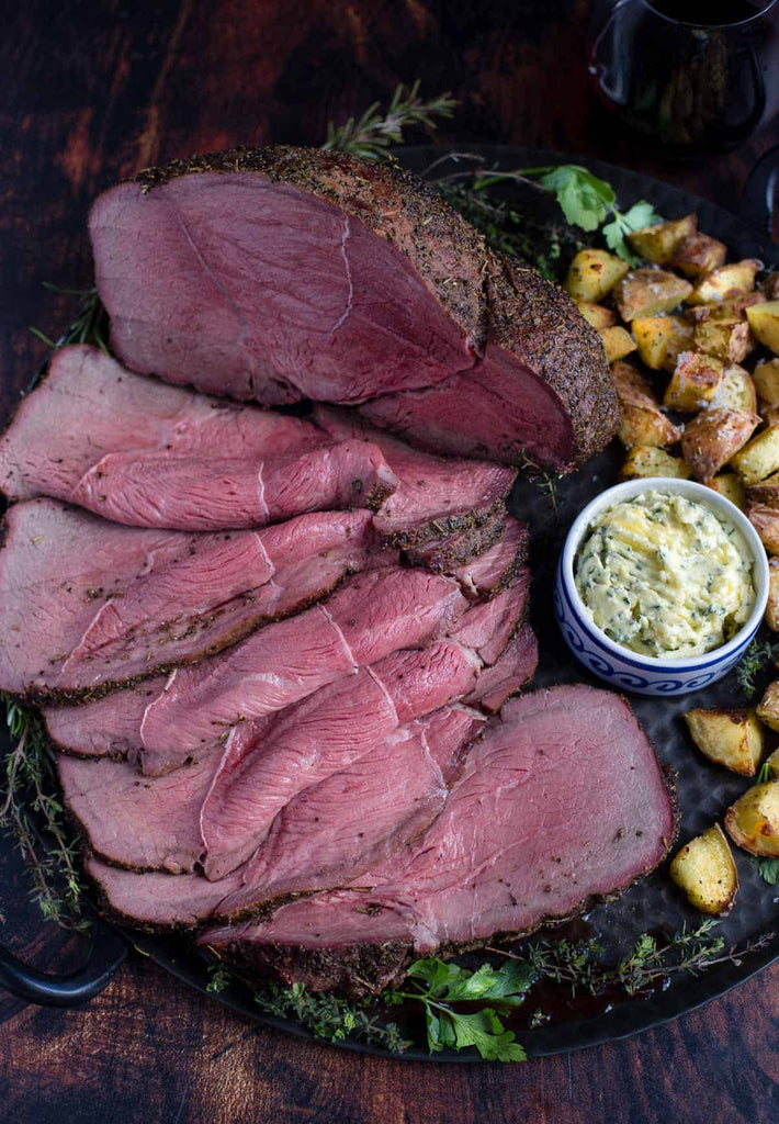 Easy Smoked Roast Beef with Herb Seasoning