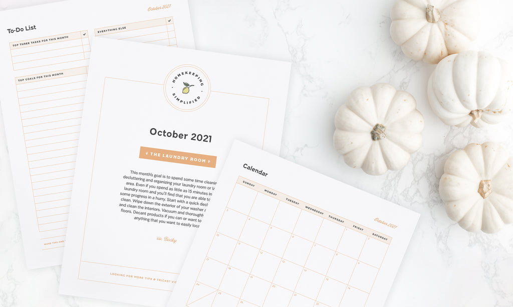 Welcome to Your Clean Home – October Homekeeping Society