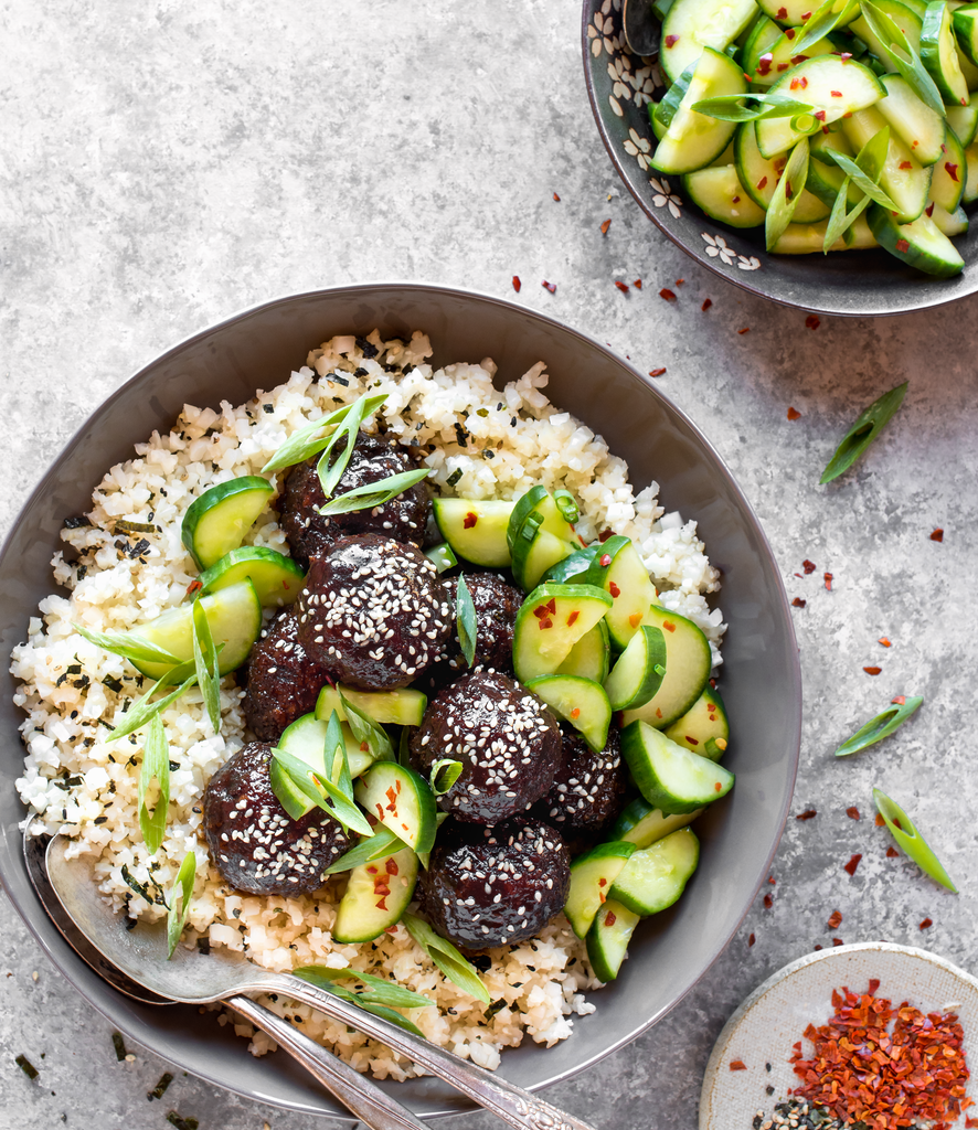 Paleo Beef Bulgogi Meatballs