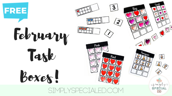 FREE February Task Boxes!