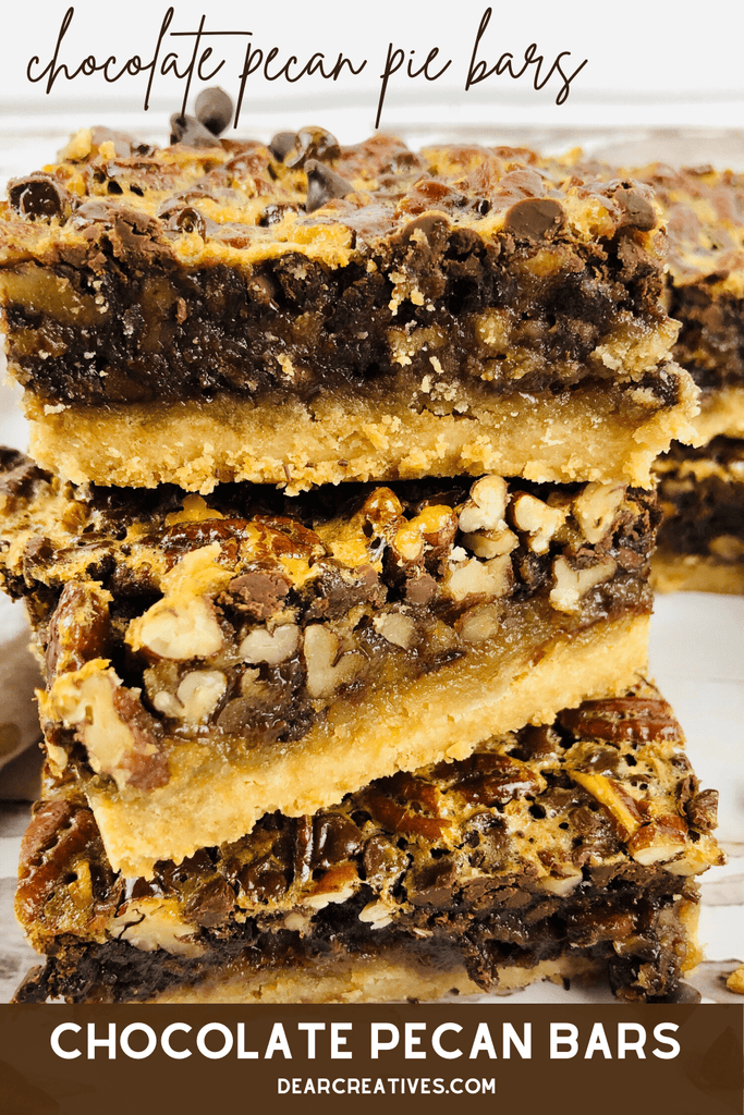 Chocolate Pecan Pie Bars – Easy To Make! Sweet Treat
