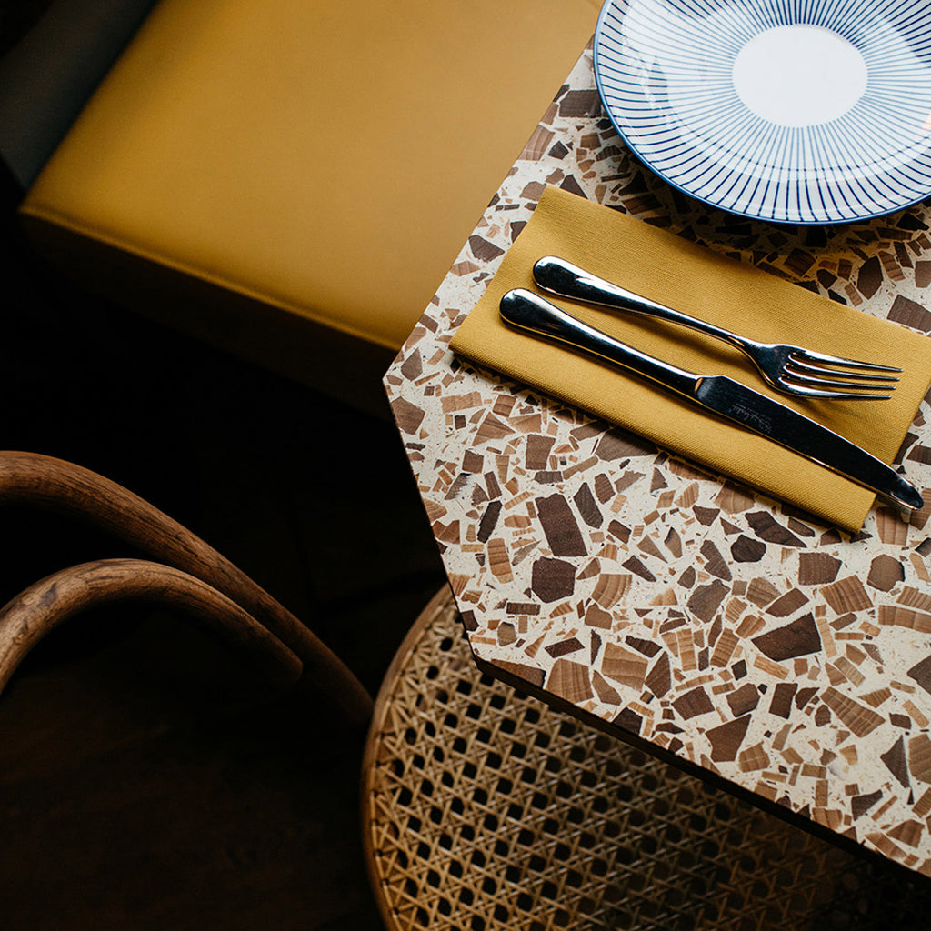 Foresso creates timber terrazzo using recycled materials