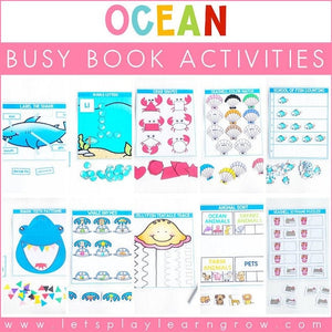 Sea Animal Busy Books for Toddlers