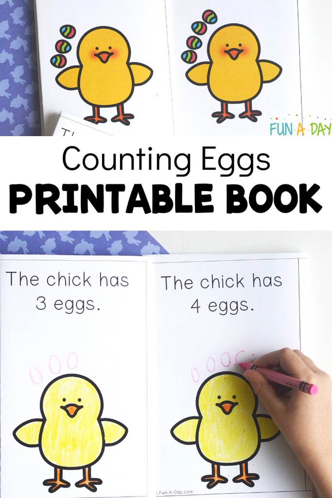 Free Counting Eggs Printable Book