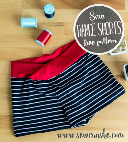 How to Sew Girls Dance Shorts {free sewing pattern}