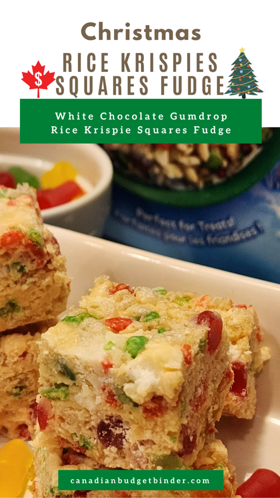 Christmas Rice Krispie Squares Fudge