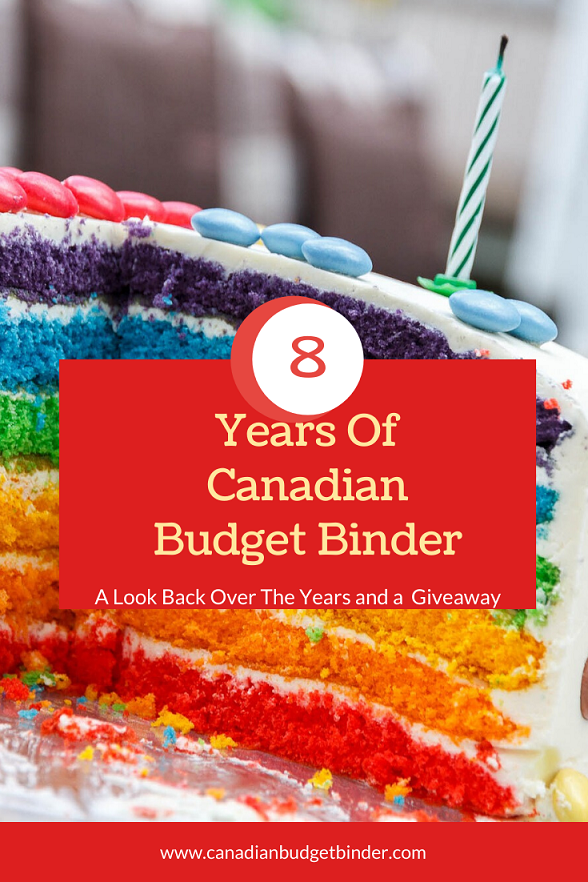 Happy 8th Blog Birthday Canadian Budget Binder :The Saturday Weekend Review #297