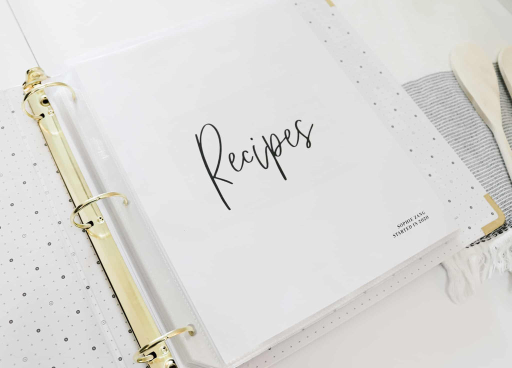 Recipe Organizer | Exactly How To Organize Recipes Using a Binder