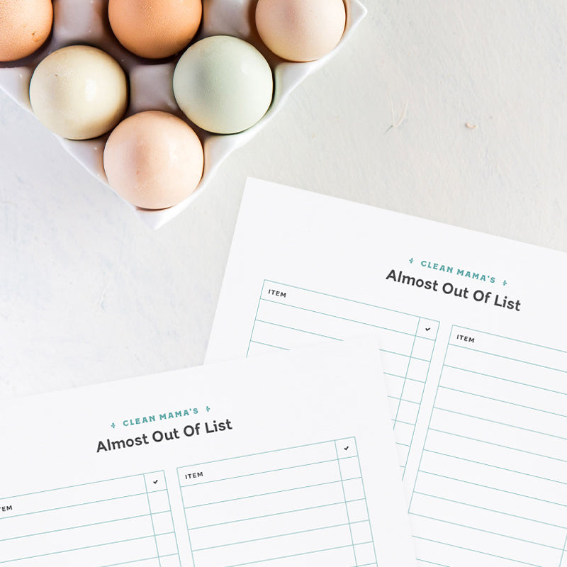 Free Printable : Almost Out Of List