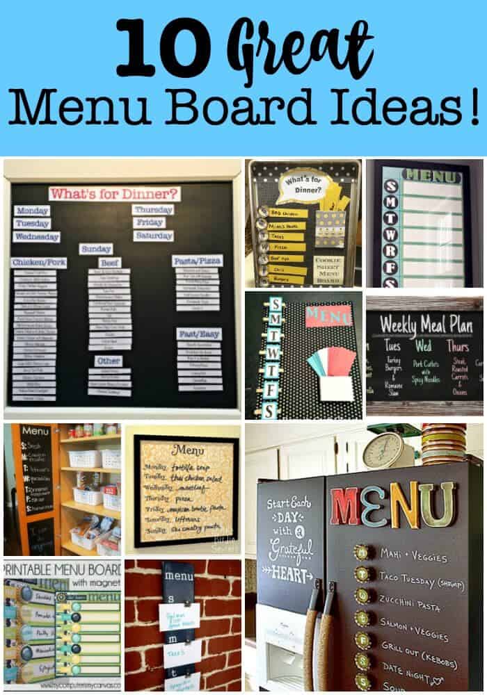 10 Great Menu Board Ideas!