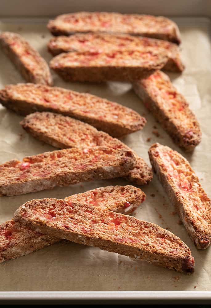 Gluten Free Candy Cane Biscotti